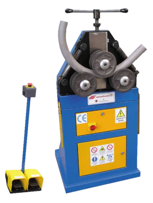 GIĘTARKA TRÓJWALCOWA CE40M2DV2 Z POSUWEM ROLKI ŚRODKOWEJ<br/><span style="font-size: 12px; color: #808080">Elektryczna giętarka z zakresem pracy do Ø60x2mm</span>