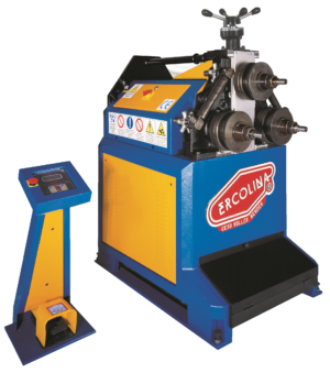 GIĘTARKA TRÓJWALCOWA CE40MR3 Z POSUWEM ROLKI ŚRODKOWEJ<br/><span style="font-size: 12px; color: #808080">Elektryczna giętarka z zakresem pracy do Ø60×3,2mm </span>