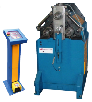 CNC GIĘTARKA TRÓJWALCOWA CE50-ECO/02 Z POSUWEM ROLKI ŚRODKOWEJ<br/><span style="font-size: 12px; color: #808080">Automatyczna giętarka z zakresem pracy do Ø76xx3,5mm</span>