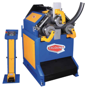 NC GIĘTARKA TRÓJWALCOWA CE60H3 Z POSUWEM ROLKI ŚRODKOWEJ<br/><span style="font-size: 12px; color: #808080">Półautomatyczna giętarka z zakresem pracy do Ø90x4m</span>