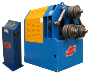 NC GIĘTARKA TRÓJWALCOWA CE70H3DPNC3 Z REGULACJĄ POZYCJI 2 WAŁÓW<br/><span style="font-size: 12px; color: #808080">Półautomatyczna giętarka z zakresem pracy Ø100x4mm</span>